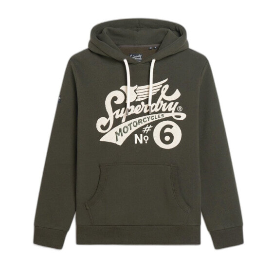SUPERDRY Worker Script Embroidered Graphic hoodie