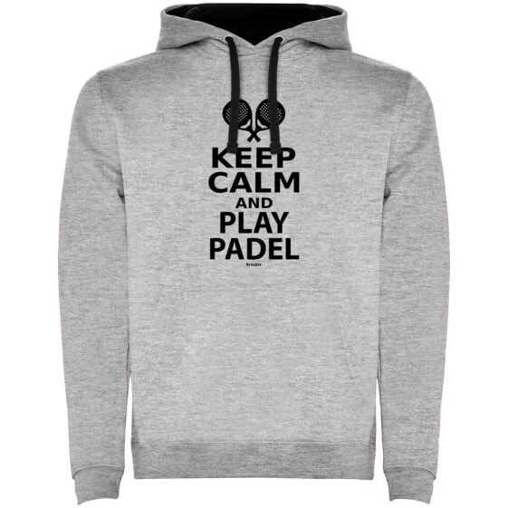 KRUSKIS Keep Calm And Play Padel Bicolor hoodie