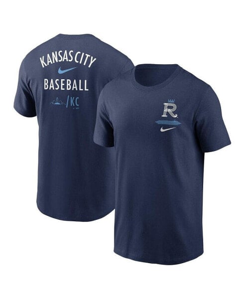 Men's Navy Kansas City Royals City Connect 2-Hit T-shirt