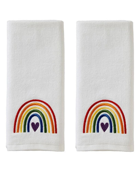 Pride Cotton 2 Piece Hand Towel Set, 25" x 16"
