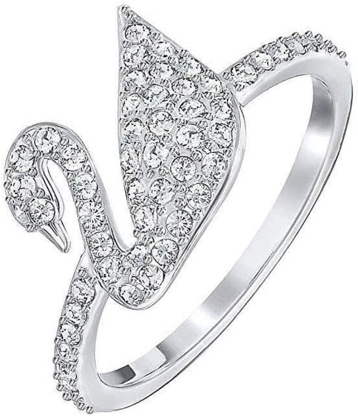 Подвеска Swarovski Iconic Swan, Rundschliff, Pavé, Белый, Родированная 48 5258398