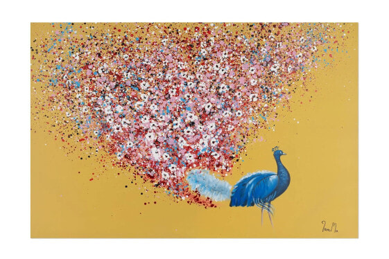 Картина KUNSTLOFT Ручная живопись "Цветной павлин"