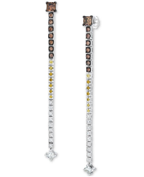 Red Carpet® Multicolor Diamond Linear Drop Earrings (2-1/2 ct. t.w.) in 14k White Gold