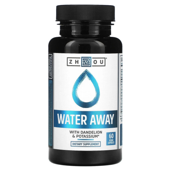 Water Away with Dandelion & Potassium, 60 Veggie Capsules