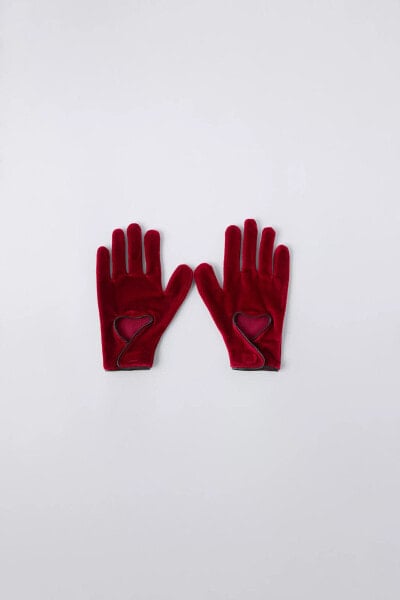 QUEEN OF HEARTS COSTUME GLOVES