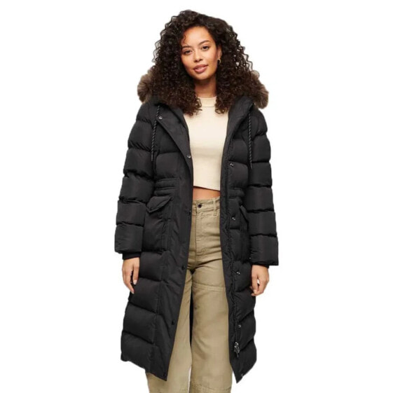 SUPERDRY Everest Faux Fur Longline jacket