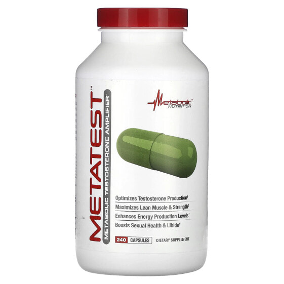 Витамины для мужского здоровья Metabolic Nutrition Metatest, 240 капсул