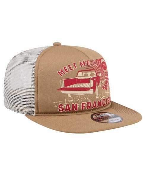Men's Tan San Francisco 49ers Meet Me 9FIFTY Snapback Hat
