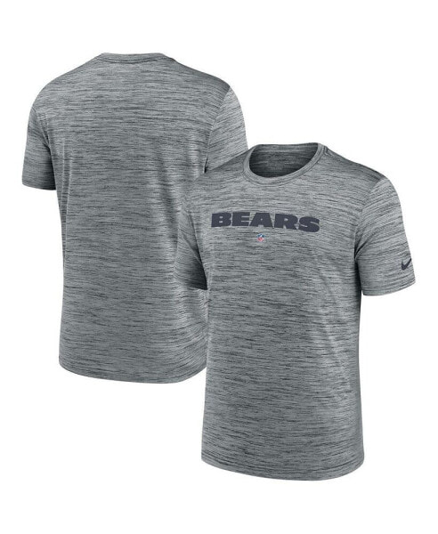 Men's Gray Chicago Bears Velocity Performance T-shirt