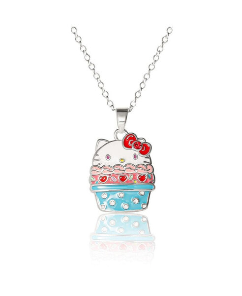 Sanrio Silver Plated Cupcake Pendant Necklace