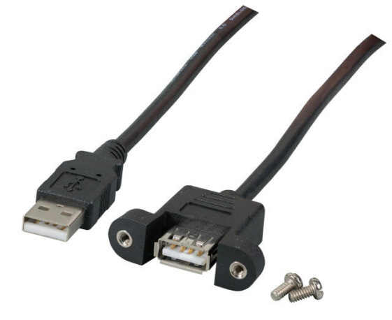 EFB Elektronik K5291SW.0,5V2 - 0.5 m - USB A - USB A - USB 2.0 - 480 Mbit/s - Black