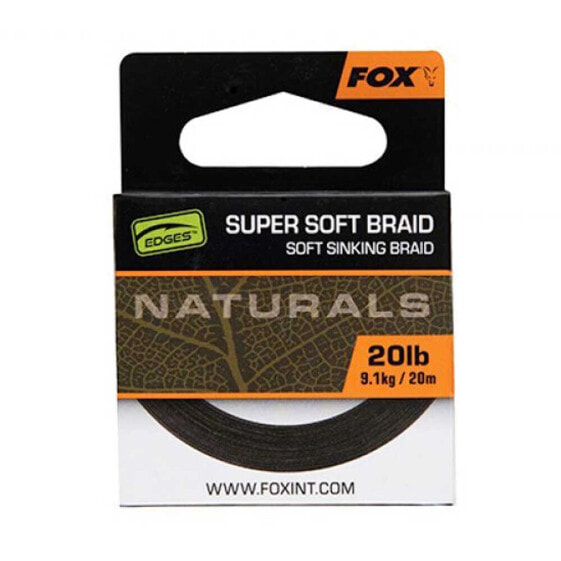 FOX INTERNATIONAL Naturals Soft Braid Hooklength 20 m Carpfishing Line