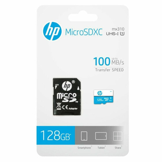 Карта памяти микро-SD с адаптером HP HFUD128-1U1BA 128 Гб