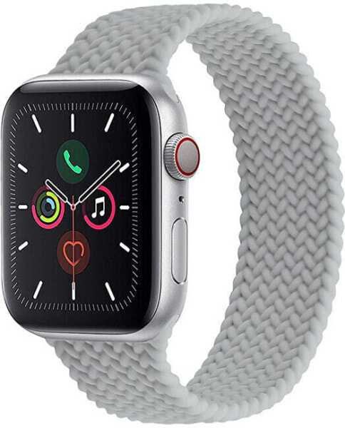 Серый силиконовый ремешок для Apple Watch 42/44/45/49 мм - 4wrist Elastický