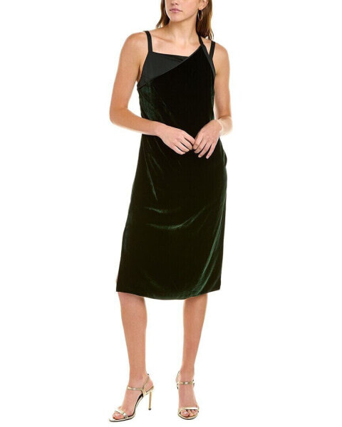 Helmut Lang Velvet Silk-Blend Slip Dress Women's