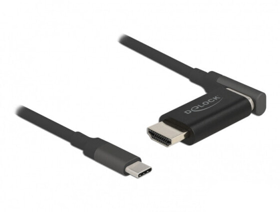 Кабель-адаптер Delock HDMI Type A (стандарт) - USB Type-C - Мужской - Мужской - Правый
