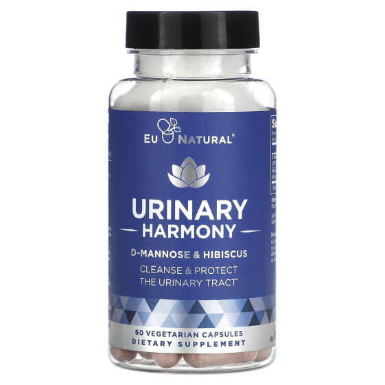 Eu Natural, Urinary Harmony, поддержка мочевыводящих путей, 60 вегетарианских капсул