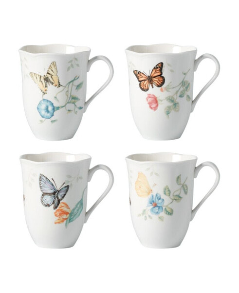 Butterfly Meadow 4-Piece Mug Set