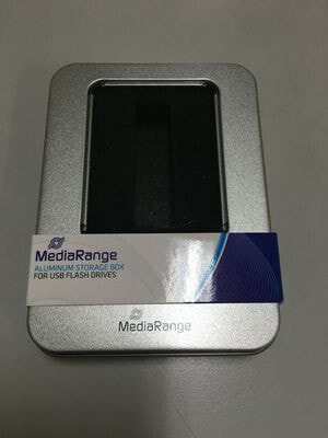MEDIARANGE BOX901 - Storage box - Silver - Rectangular - Aluminium - Plastic - Monochromatic - Universal