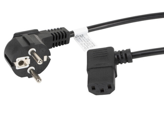 Разъем для кабелей LANBERG CA-C13C-12CC-0018-BK - 2 м - сцепное устройство C13 - CEE7/7