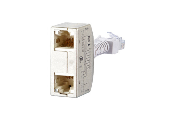 METZ CONNECT 130548-02-E - RJ45 - ISDN x 2 - Silver