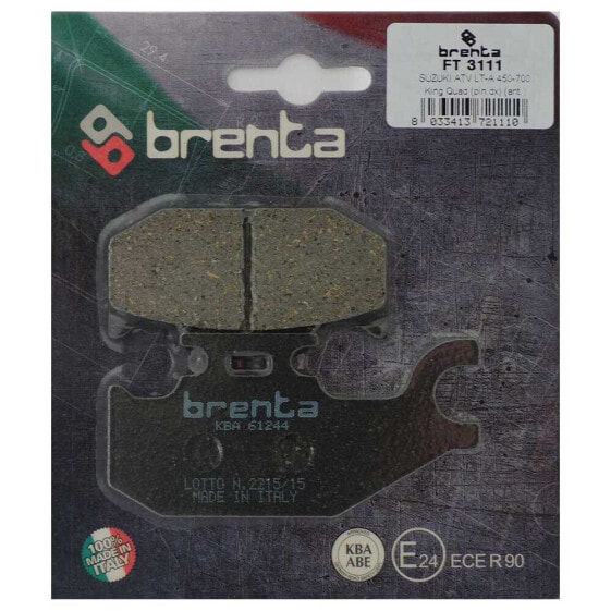 BRENTA MOTO 3111 organic rear Brake Pads