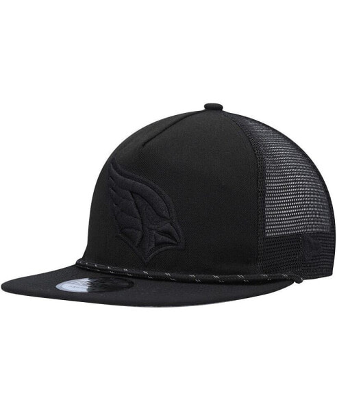 Men's Black Arizona Cardinals Illumination Golfer Snapback Trucker Hat
