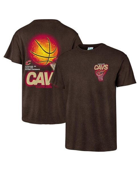 47 Brand Men's Brown Cleveland Cavaliers Vintage-like Tubular Dagger Tradition Premium T-Shirt