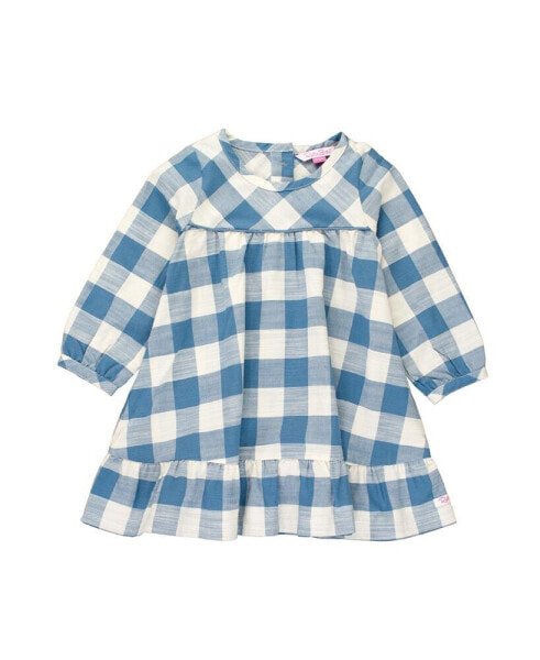 Toddler Girls Long Sleeve Ruffle Hem Dress