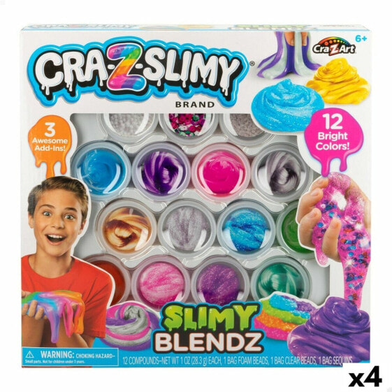Пластилиновая игра Cra-Z-Art Slimy Blendz (4 штук) Slime