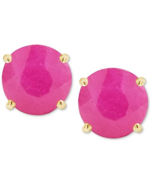 Sapphire Solitaire Stud Earrings (1-1/5 ct. t.w.) in 14k Gold (Also in Emerald & Ruby)