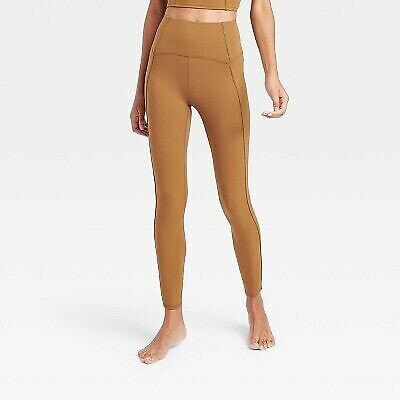 Women's High Waist Leggings - JoyLab Brown S