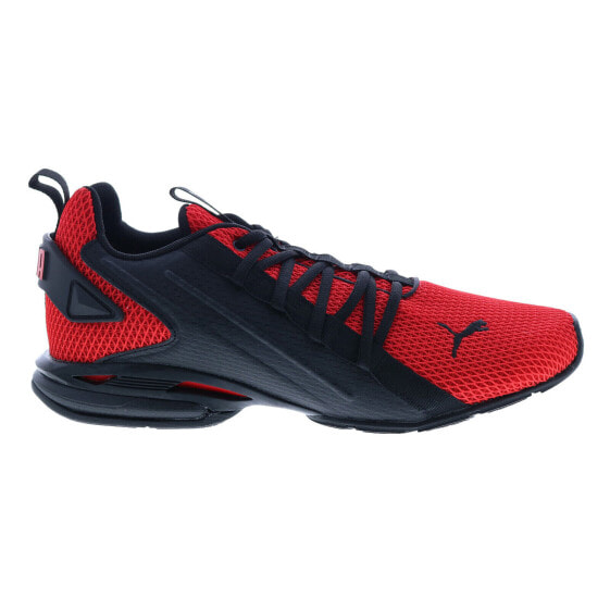 Puma ION Energy 37763902 Mens Red Canvas Lace Up Athletic Running Shoes