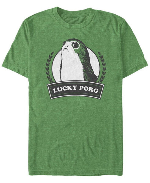 Men's Lucky Porg Short Sleeve Crew T-shirt