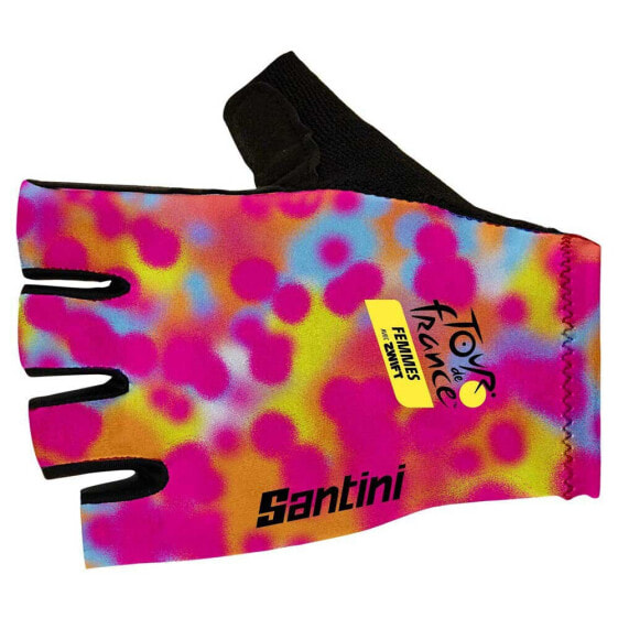 SANTINI Rotterdam Tour de France Femme Avec Zwift Official 2024 Short Gloves