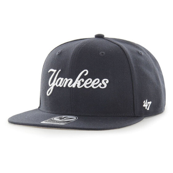 47 MLB New York Yankees No Shot Script Under CAPTAIN Cap