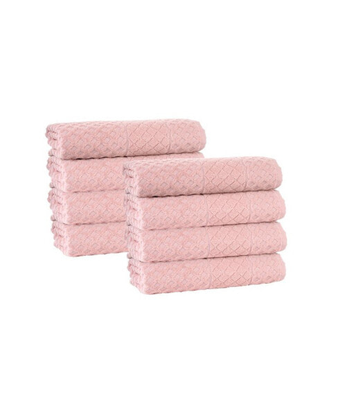 Enchante Home Glossy Turkish Cotton 8-Pc. Hand Towel Set