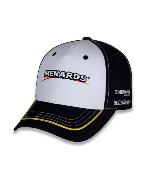 Men's White/Black Ryan Blaney Menards Uniform Adjustable Hat