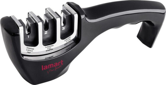 Мусат Lamart Трехступенчатая точилка для ножей (LT2058)