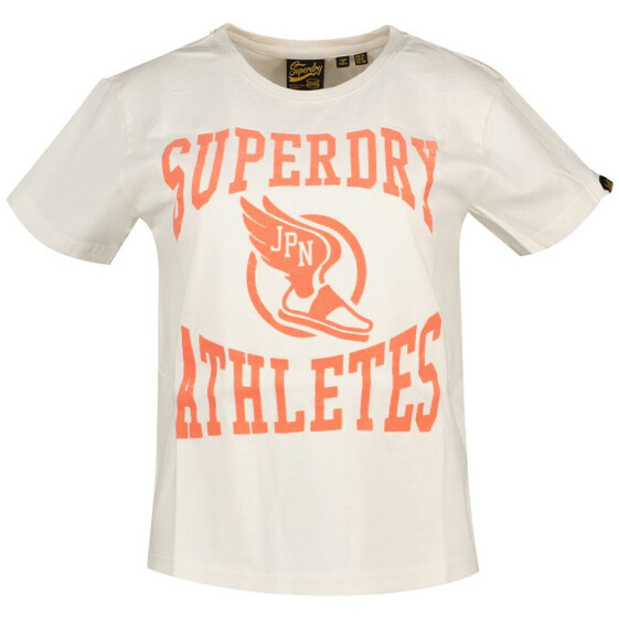 SUPERDRY Varsity Flocked Fitted short sleeve T-shirt