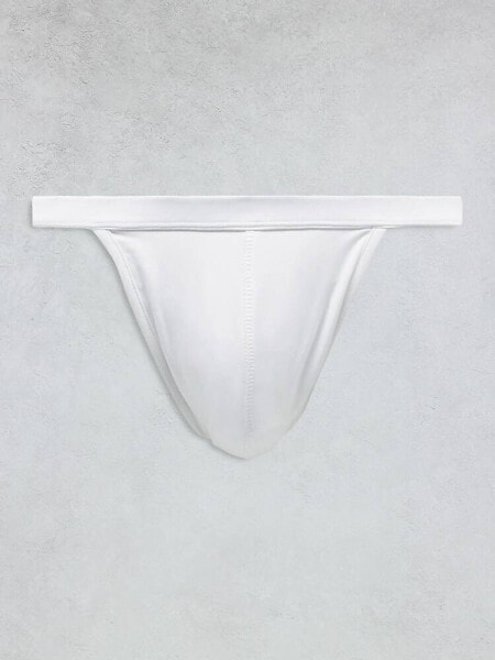 ASOS DESIGN swim thong in white