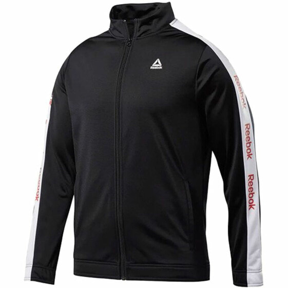 Спортивная куртка мужская Reebok Essentials Linear Logo черная