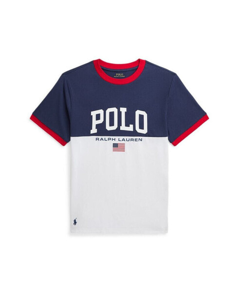 Футболка для малышей Polo Ralph Lauren Big Boy Logo Heavyweight Cotton Jersey Tee