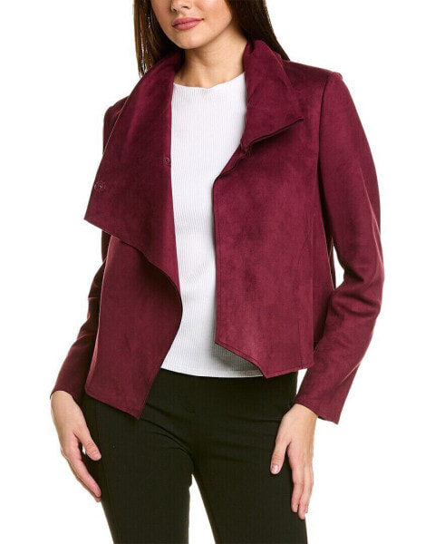 Anne Klein Asymmetric Jacket Women's Red M