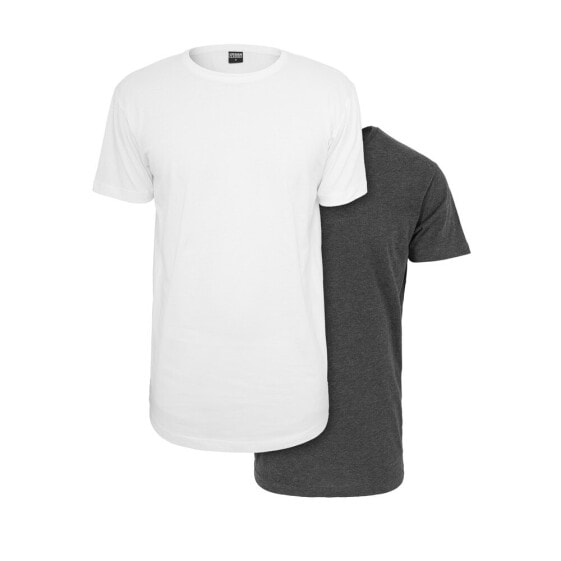 URBAN CLASSICS T-Shirt Pre-Pack Shaped Long 2-Pack