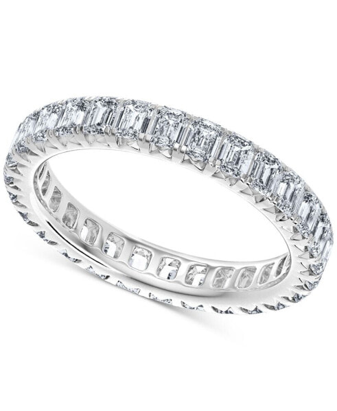Diamond Emerald-Cut Eternity Band (2 ct. t.w.) in 14k Gold (Also in Platinum)