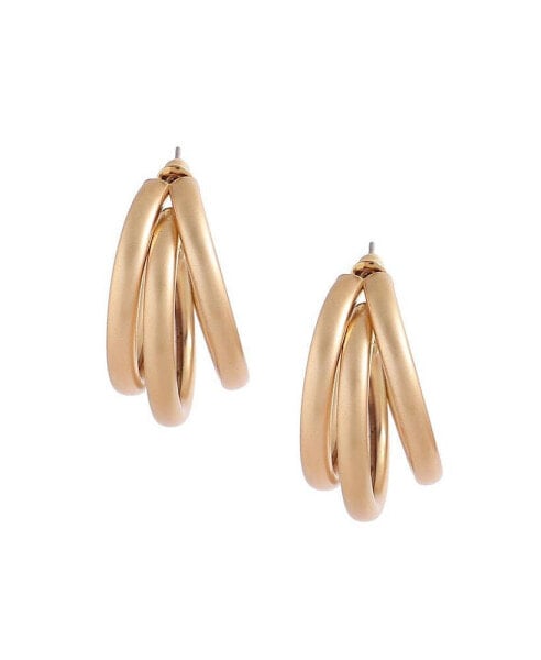 Women's Overlap Hoop Earrings