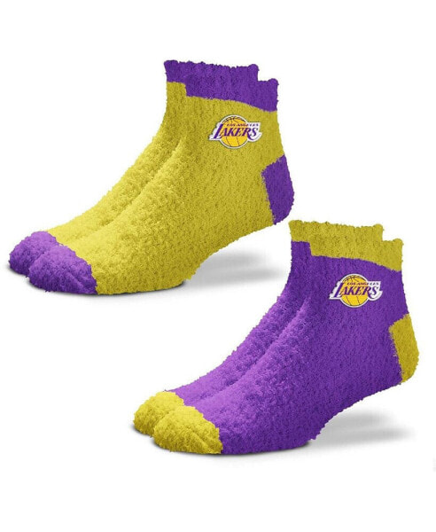 Носки женские командные Los Angeles Lakers 2-Pack Team Sleep Soft от For Bare Feet