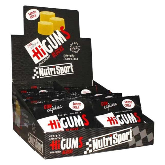 Энергетические жевательные конфеты NUTRISPORT HiGums с кофеином 20 штук в коробке Кола Energy Gummies Box