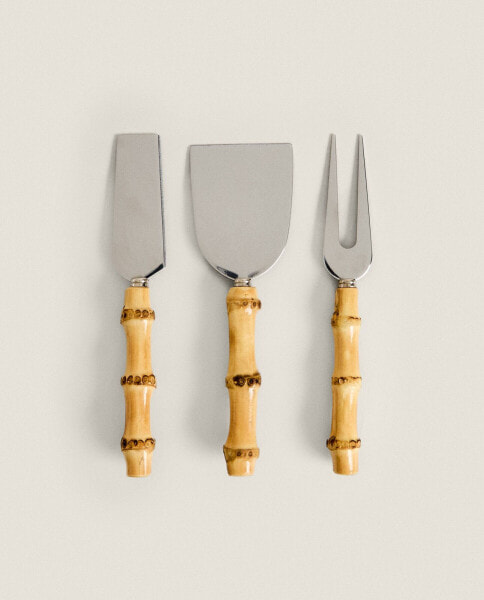 Bamboo cheese cutlery set